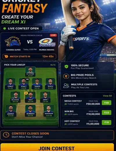 Madhur (madhur matka) fantasy cricket & matchday visual 3